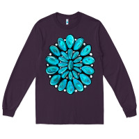 Plum turquoise gemstone jewelny Long Sleeve Tee - RanaPortraitStore