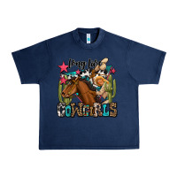 Navy long live cowgirls Urban Heavy Tee - OliviaCreatesArt