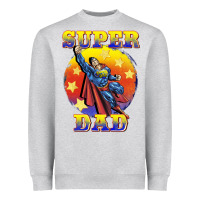 Heather Grey super dad Heavyweight Sweatshirt - BarkalooDesign