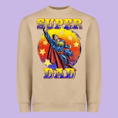 Super Dad Heavyweight Sweatshirt Designed By Barkaloodesign
