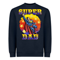 Navy super dad Heavyweight Sweatshirt - BarkalooDesign