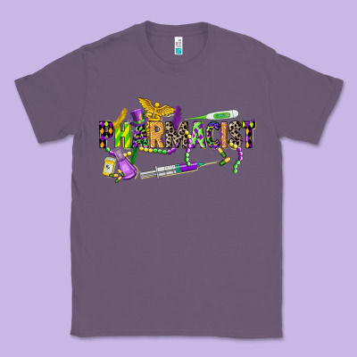 Mardi Gras Pharmacist Classic Tee Designed By Cowgirlartshop