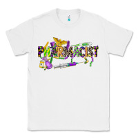 White mardi gras pharmacist Classic Tee - CowGirlArtShop