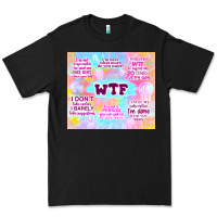 Black sarcastic wtf Premium Tee - TumblerDesignByShophia