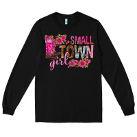 Black small town girl with flowers bbs Long Sleeve Tee - BundleAndBundleShop