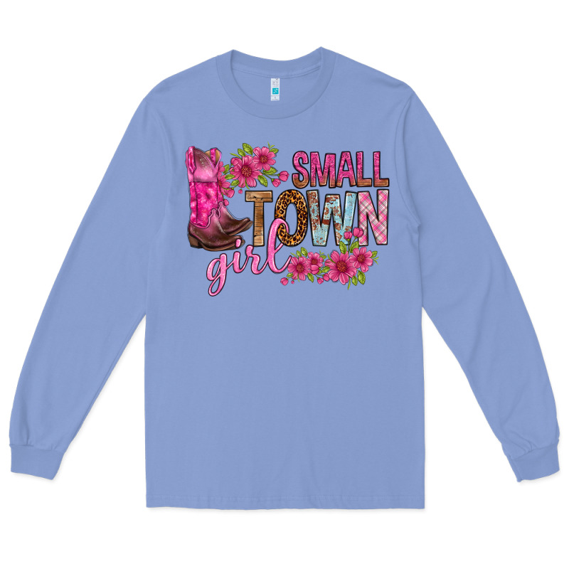 Small Town Girl With Flowers Bbs Long Sleeve Tee by BundleAndBundleShop | Teevron
