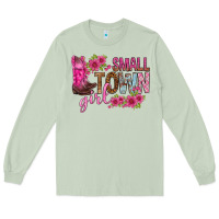 Matcha small town girl with flowers bbs Long Sleeve Tee - BundleAndBundleShop