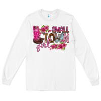 White small town girl with flowers bbs Long Sleeve Tee - BundleAndBundleShop