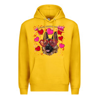Lemon valentine's german shepherd Premium Hoodie - RanaPortraitStore
