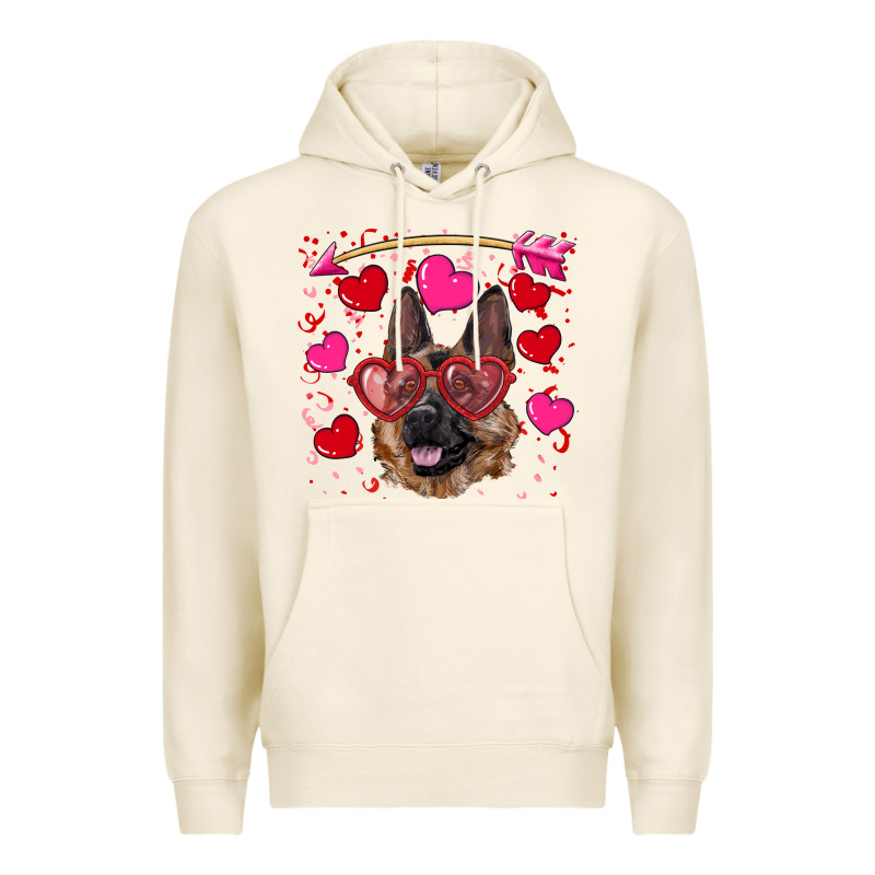 Valentine's German Shepherd Premium Hoodie by RanaPortraitStore | Teevron