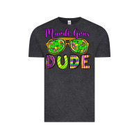 Vintage Black mardi gras dude olivia Vintage Tee - OliviaCreatesArt