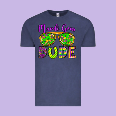Mardi Gras Dude Olivia Vintage Tee Designed By Oliviacreatesart