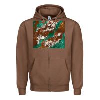 Chestnut brown cowhide glitter Zipper Hoodie - BarkalooDesign
