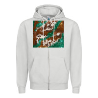 Dove Grey brown cowhide glitter Zipper Hoodie - BarkalooDesign