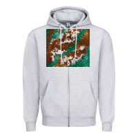 Heather Grey brown cowhide glitter Zipper Hoodie - BarkalooDesign