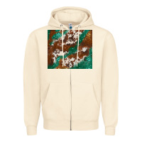Sandshell brown cowhide glitter Zipper Hoodie - BarkalooDesign