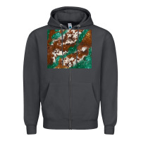 Smoke brown cowhide glitter Zipper Hoodie - BarkalooDesign