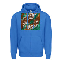 True Royal brown cowhide glitter Zipper Hoodie - BarkalooDesign