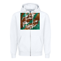 White brown cowhide glitter Zipper Hoodie - BarkalooDesign