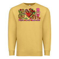 Antique Gold peace love nutcraker Premium Sweatshirt - AdoDesignShop