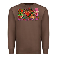 Chestnut peace love nutcraker Premium Sweatshirt - AdoDesignShop