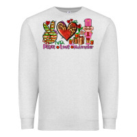 Oatmeal Heather peace love nutcraker Premium Sweatshirt - AdoDesignShop