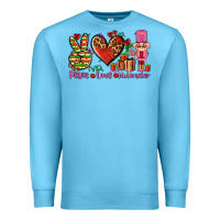 Ocean Blue peace love nutcraker Premium Sweatshirt - AdoDesignShop
