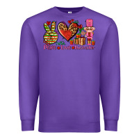 Purple peace love nutcraker Premium Sweatshirt - AdoDesignShop