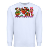 White peace love nutcraker Premium Sweatshirt - AdoDesignShop