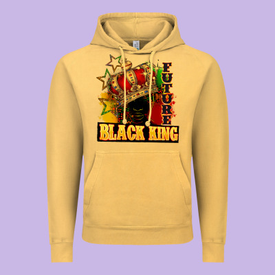 Future Black King Vintage Hoodie Designed By Fadigitalartstudio