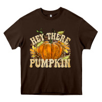 Chocolate Brown Hey There Pumpkin Heavy Core Tee - texasbilliewilder