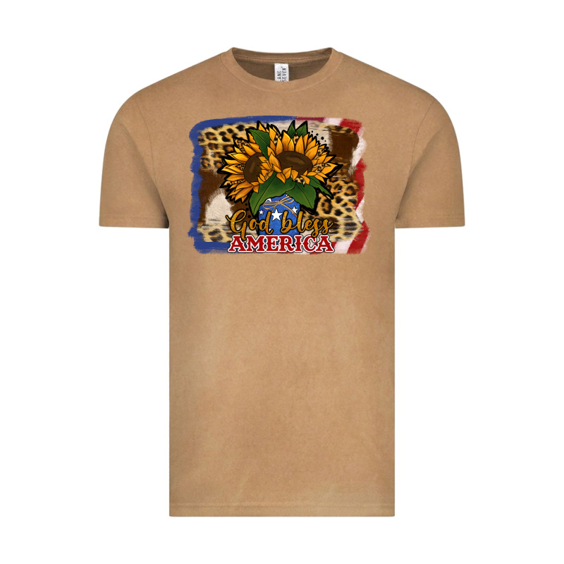 Patriotic Sunflower God Bless America Vintage Tee by Jasminsmagicworld | Teevron