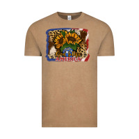 Vintage Coffee Patriotic Sunflower God Bless America Vintage Tee - Jasminsmagicworld