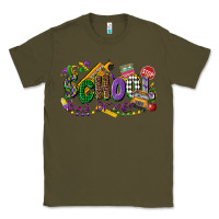Army Green school bus driver mardi gras Classic Tee - CowGirlArtShop