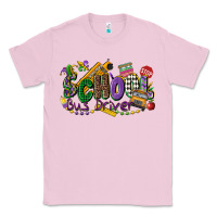 Bubblegum Pink school bus driver mardi gras Classic Tee - CowGirlArtShop