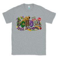 Heather Grey school bus driver mardi gras Classic Tee - CowGirlArtShop
