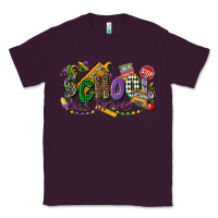Plum school bus driver mardi gras Classic Tee - CowGirlArtShop