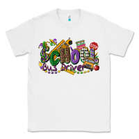 White school bus driver mardi gras Classic Tee - CowGirlArtShop