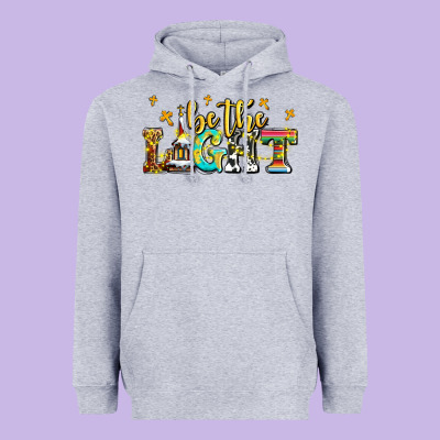 Be The Light Heavyweight Hoodie Designed By Adodesignshop