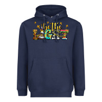 Navy be the light Heavyweight Hoodie - AdoDesignShop