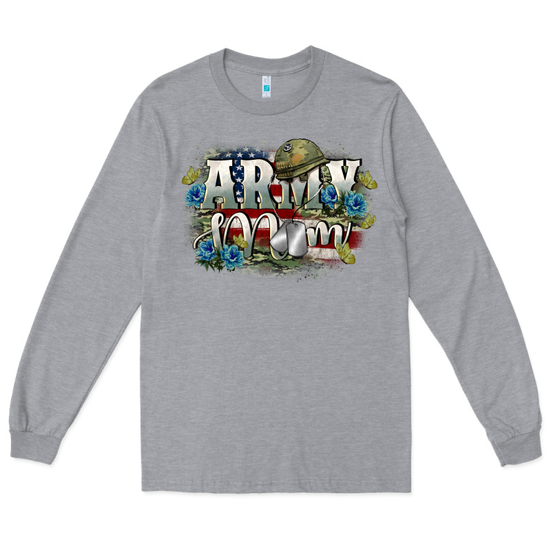 Army Mom Mother's Day Long Sleeve Tee by FaDigitalArtStudio | Teevron