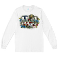 White Army mom Mother's Day Long Sleeve Tee - FaDigitalArtStudio