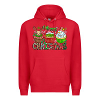 Red Merry Christmas Premium Hoodie - CowhideDigitalArt