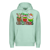 Seafoam Merry Christmas Premium Hoodie - CowhideDigitalArt