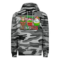 Slate Camo Merry Christmas Premium Hoodie - CowhideDigitalArt