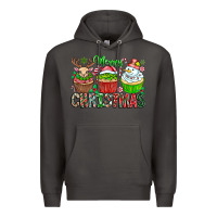 Smoke Merry Christmas Premium Hoodie - CowhideDigitalArt