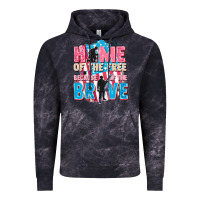 Cloud Black Home of the free because of the brave Vintage Hoodie - FaDigitalArtStudio
