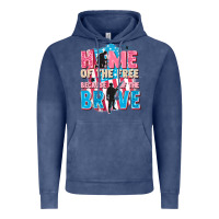 Vintage Denim Home of the free because of the brave Vintage Hoodie - FaDigitalArtStudio