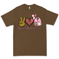 Cacao Peace Love Valentines Gnomes Premium Tee - Jasminsmagicworld
