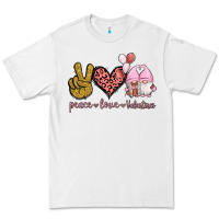 White Peace Love Valentines Gnomes Premium Tee - Jasminsmagicworld